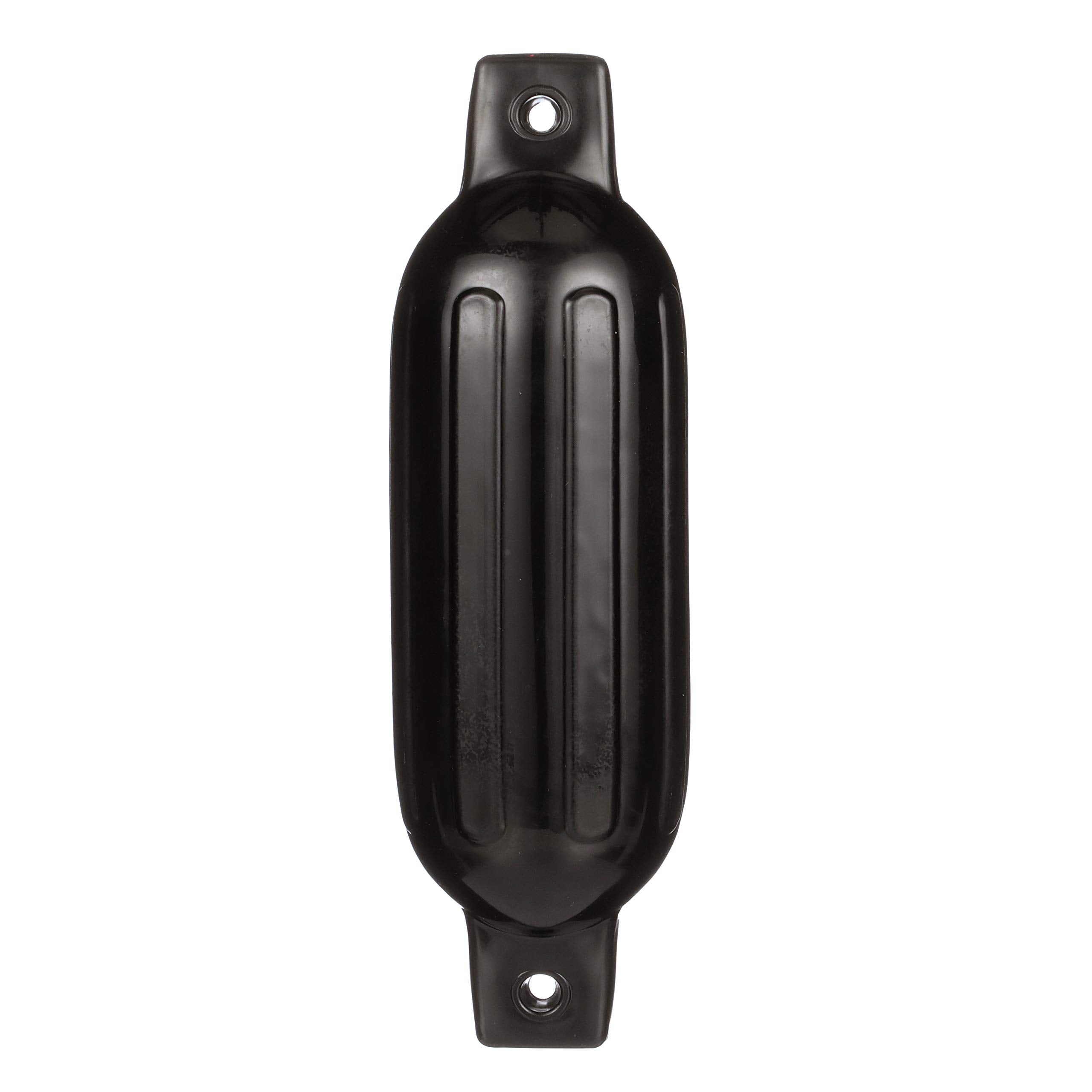 Seachoice Twin Eye Ribbed Boat Fender, Black, 1/2 in. Eye, Ideal for 10-20 Ft. Boats
