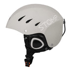 Stomp Ski & Snowboarding Snow Sports Helmet With Build-In Pocket In Ear Pads For Wireless Drop-In Headphone (Matte Grey, Small)