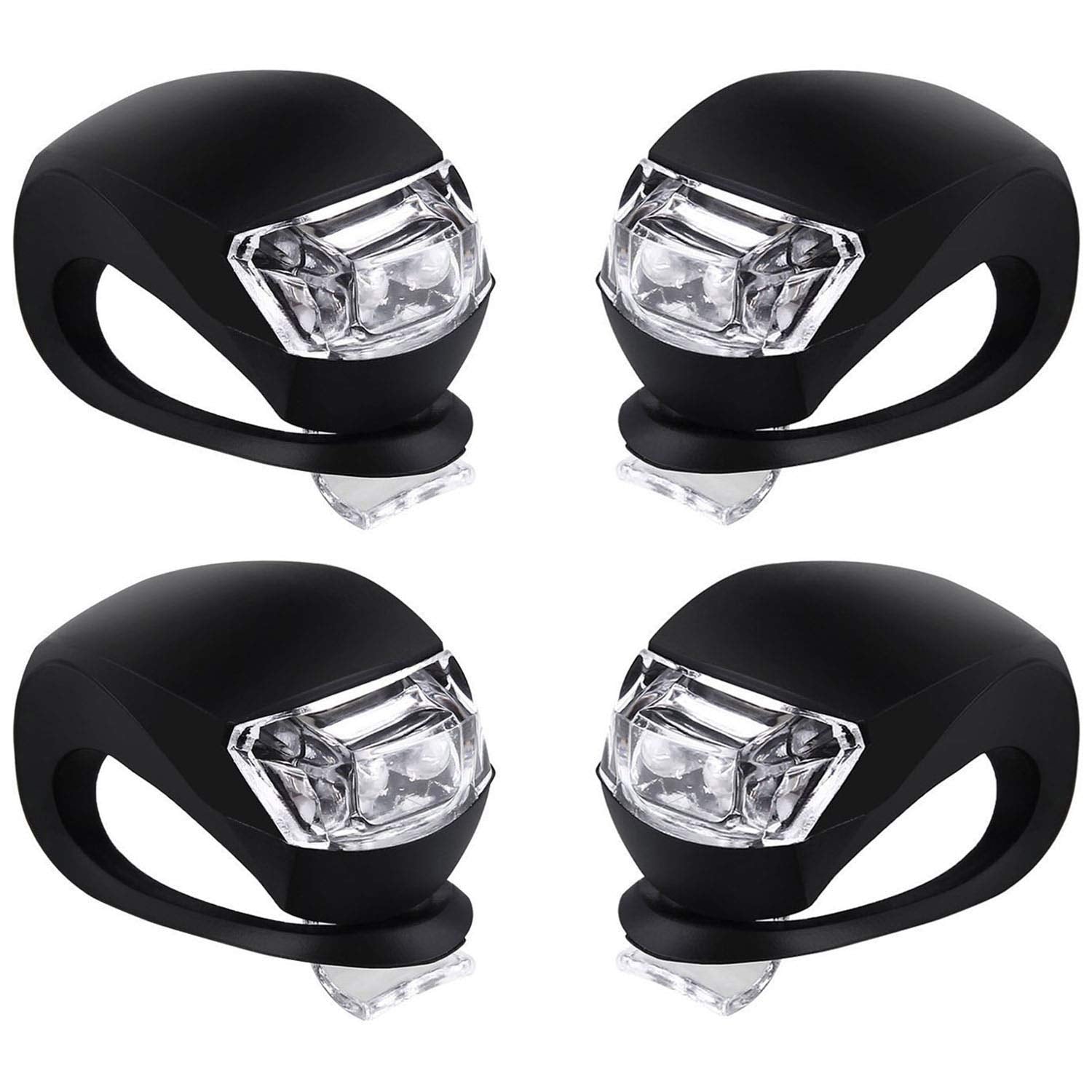 Malker Bicycle Light Front And Rear Silicone Led Bike Light Set Headlight And Taillight,Waterproof &Safety Road,Mountain Bike Li