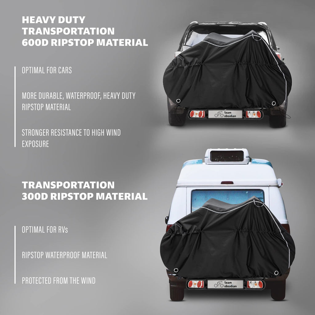 Team Obsidian: Bike Covers  Outdoor Storage Or Transportationtravel  Waterproof, Heavy Duty, 600D, 300D, Or 210D Oxford Ripstop