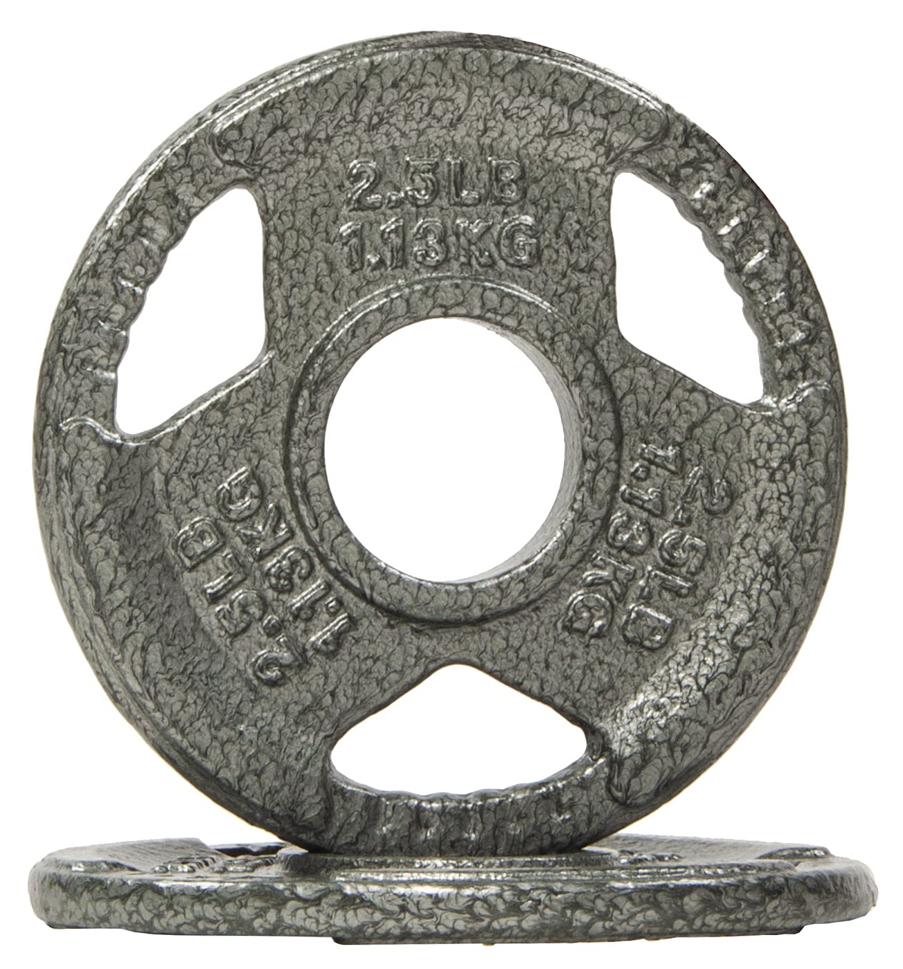 Fitvids Cast Iron Plate Weight Plate For Strength Training And Weightlifting, 2-Inch Center, 2.5Lb (Set Of 2)