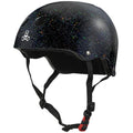 Triple Eight The Certified Sweatsaver Helmet For Skateboarding, Bmx, Roller Derby And Roller Skating, Black Glitter, L/Xl