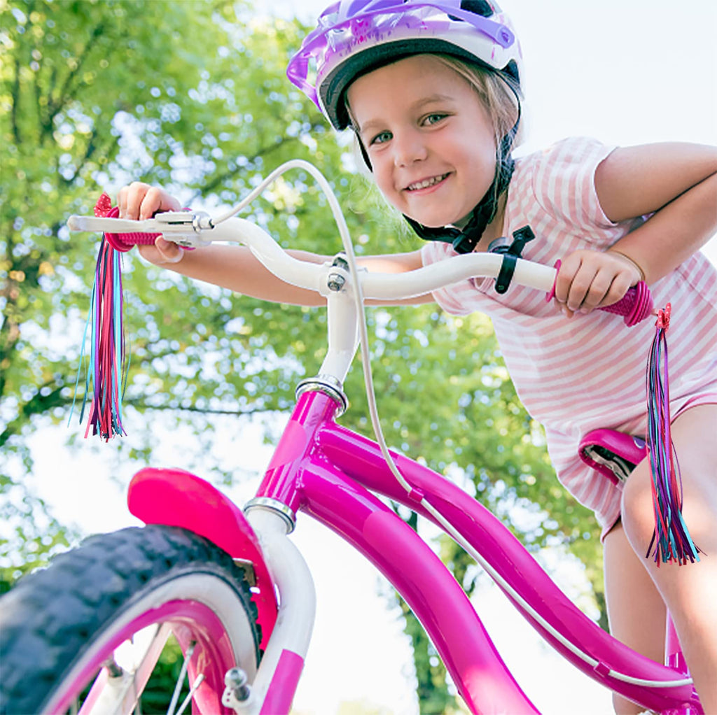 U-Lian Butterfly Kids Purple Streamers And Bike Bell For Girls