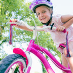 U-Lian Butterfly Kids Purple Streamers And Bike Bell For Girls