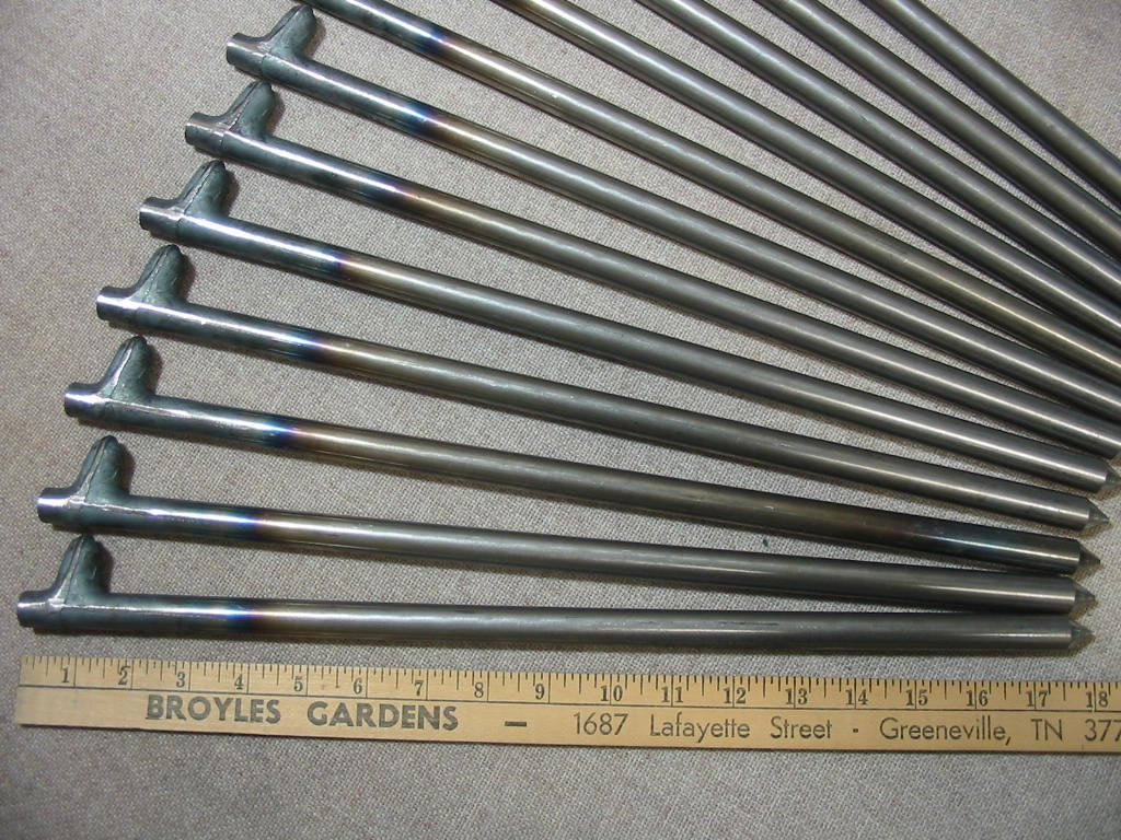 12 Pack Of Heavy Duty Steel Tent Stakes, Anchors, Spikes Or Pegs