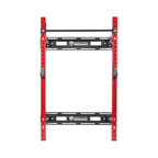 Signature Fitness 3    x 3    Wall Mounted Fold-in Power Cage Squat Rack with Adjustable Pull Up Bar and J Hooks - Space-Saving