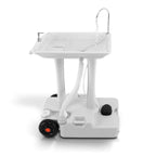 Serenelife Slcasn25 Portable Camping Sink W/Towel Holder & Soap Dispenser-30L Water Capacity Hand Wash Basin Stand W/Rolling Whe