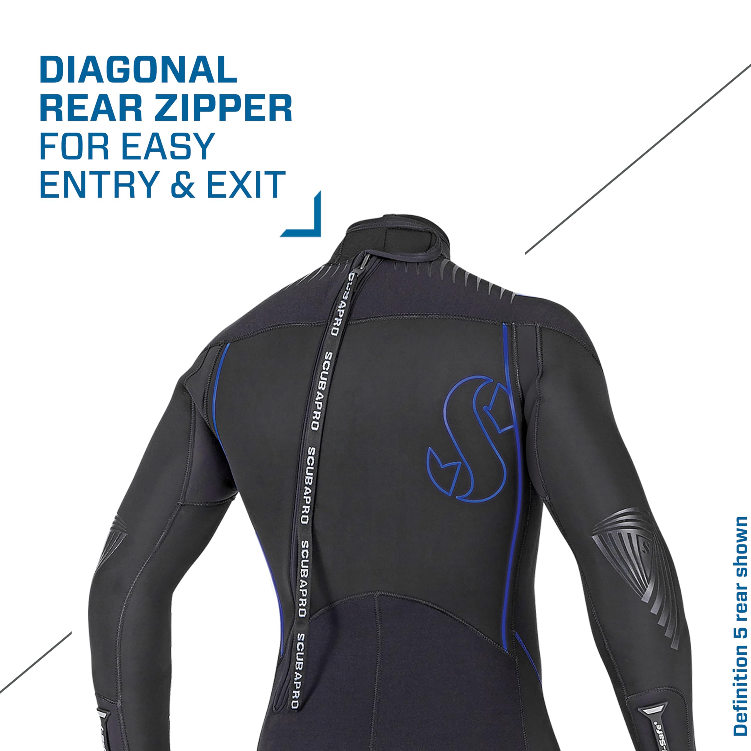Scubapro Definition Steamer 5.0 Mm Mens - Black - Xl