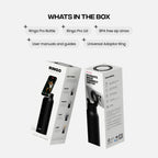 Ringo PRO Water Bottle with Magnetic Phone Mount & Sip Straw Lid - Insulated Stainless Steel Bottle for Workouts, Content Creati