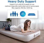 Etekcity Air Mattress Upgraded Twin Size Camping Air Bed Blow Up Bed Inflatable Mattress Raised Airbed With Rechargeable Pump Fo