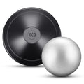 Deekin 2 Pcs Shot Put Rubber Discus Black Ball for School Track and Field Discuses for Outdoor Practice Throwing(1.6kg Discus+12