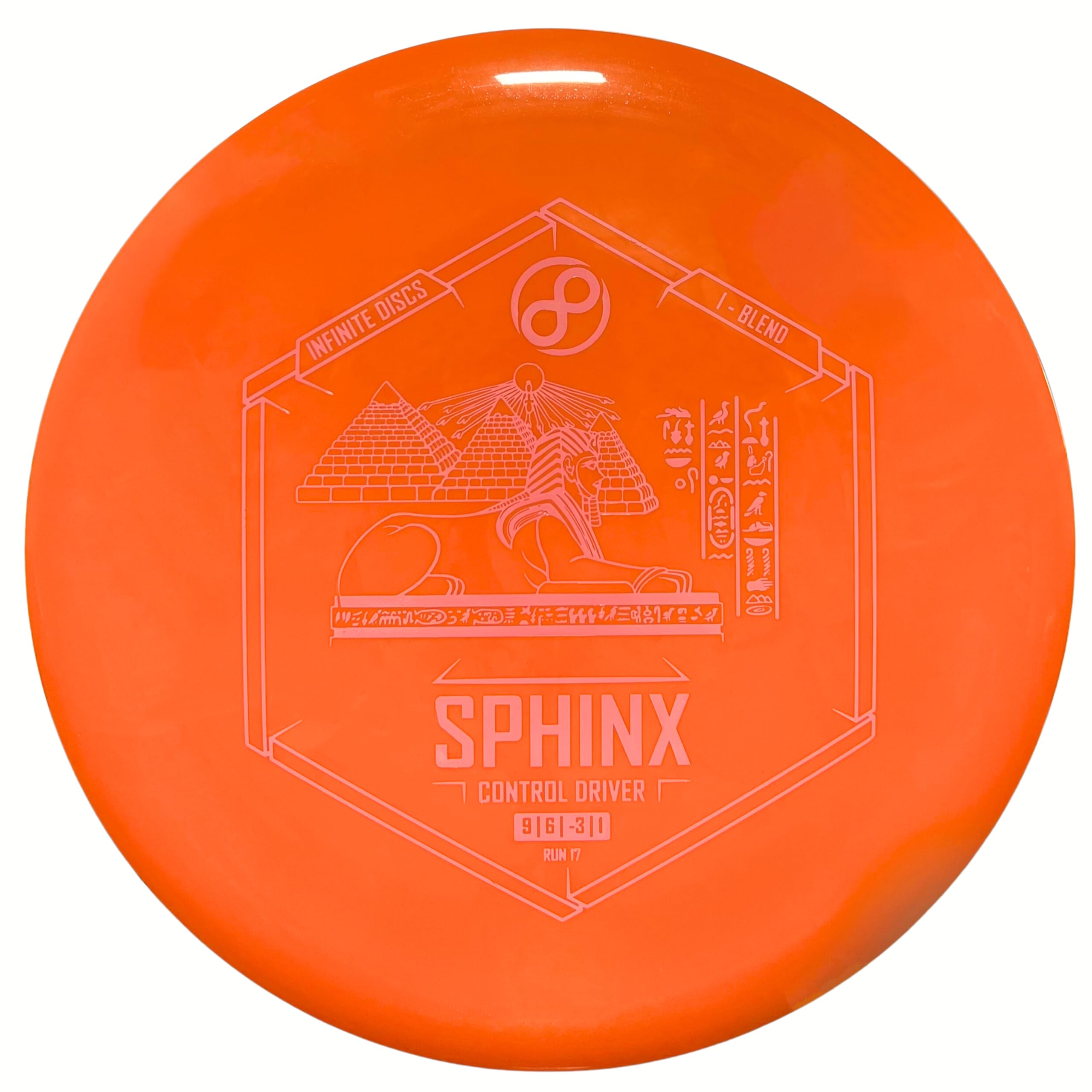 Infinite Discs Disc Golf Straight Beginner Driver I-Blend Sphinx (Blue, 173-175 Grams)