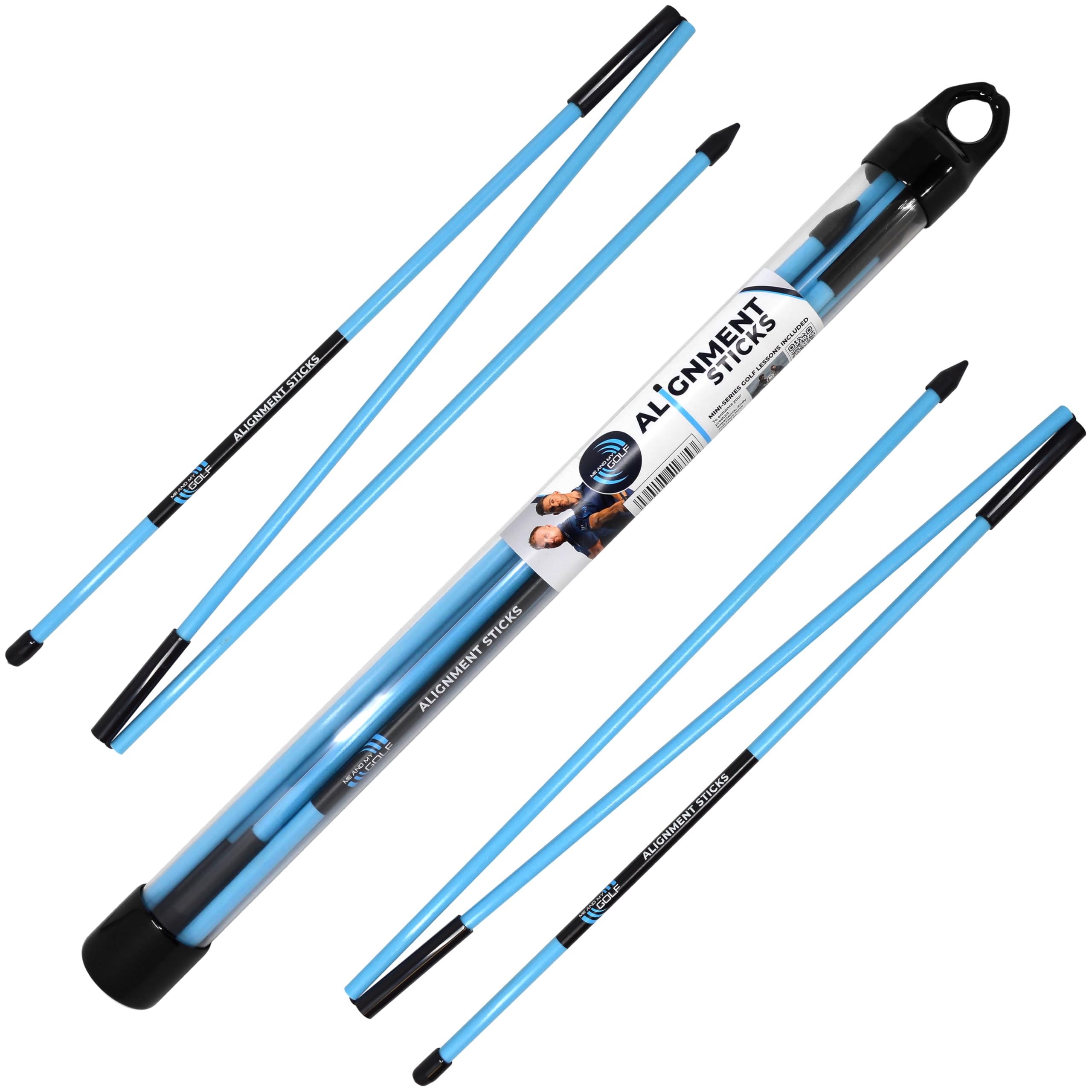 Me And My Golf Alignment Training Sticks - Includes Instructional Training Videos