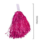 Windy City Novelties - 12 Pack - Pink Cheerleader Pom Poms  Cheerleading Supplies, Halloween Costume Accessory, Team Spirit, Dan