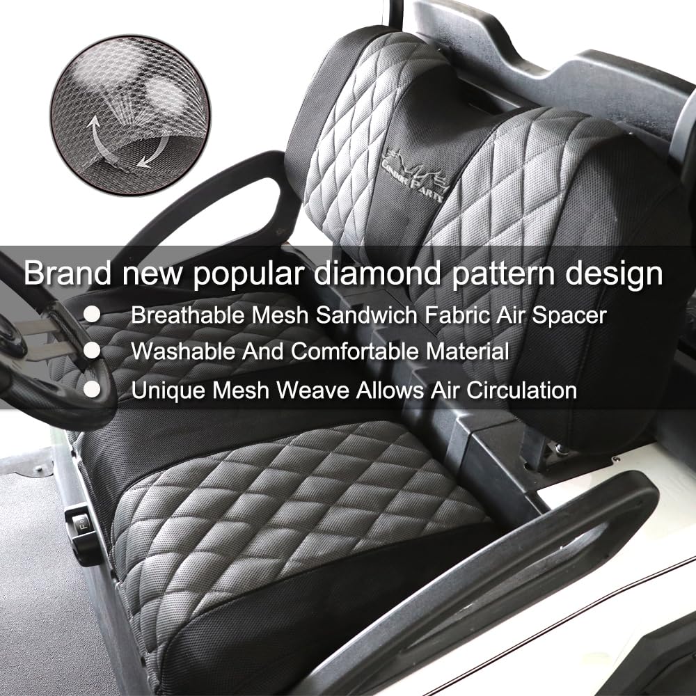 Golf Cart Seat Covers For Club Car Precedent,Ds And Yama Golf Carts Oem Ordinary Front Seats,Breathable Washable Polyester Mesh