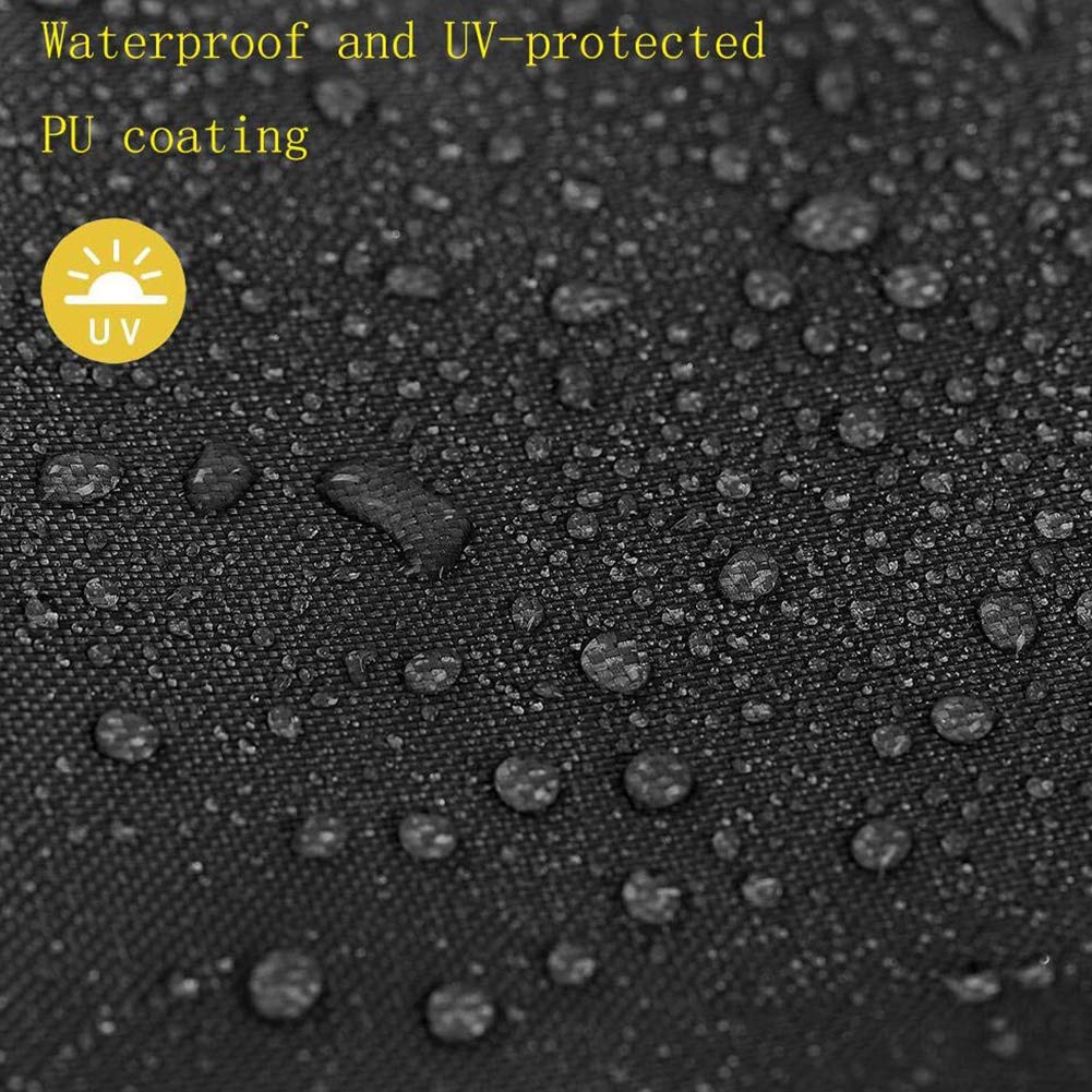 J&C Table Tennis Cover Upright 420D Ping Pong Table Cover, Black Full Uv Protected Table Tennis Cover Outdoor Waterproof Heavy D
