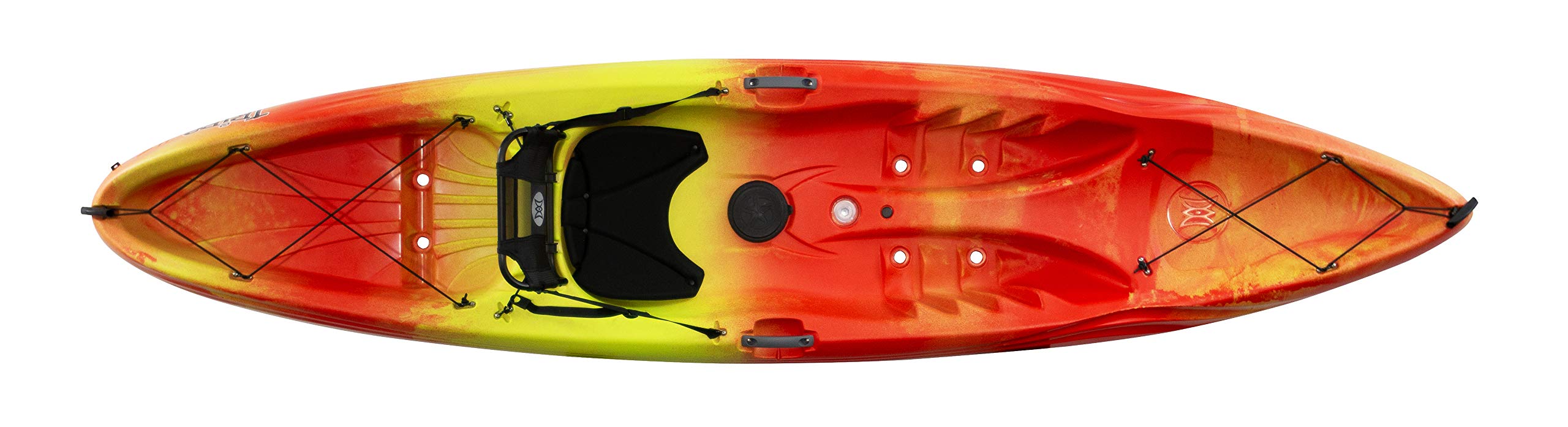 Perception Tribe 11.5 | Sit on Top Kayak for All-Around Fun | Large Rear Storage with Tie Downs | 11 5 | Sunset