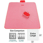 Outdoor Picnic Blanket, Xl Foldable Waterproof Sand Beach Mat , In Large 80X60In And Extra Large 80X80Infor Beach Camping Hiking