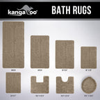 Kangaroo Luxury Chenille Bath Rug, 36X24, Extra Soft And Absorbent Shaggy Bathroom Rugs, Machine Wash Mat, Strong Underside, Plu