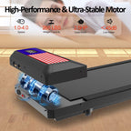 Walking Treadmill Pad, Under Desk Treadmills With Incline For Home Office,2.5 Hp Portable Walking Machine With 265 Lbs, Remote C