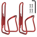Ushake Water Bottle Cages For Mtb Bikes - Lightweight Aluminum Alloy Holder Brackets - Easy To Install With Drilled Holes - 2 Pa