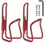 Ushake Water Bottle Cages For Mtb Bikes - Lightweight Aluminum Alloy Holder Brackets - Easy To Install With Drilled Holes - 2 Pa