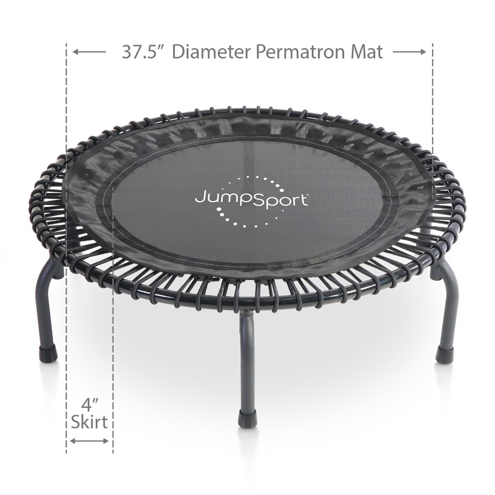 Jumpsport 430 Rebounder For Adults, 44-Inch | Essential+ Home Series | 3-Piece Frame | Exercise Jumpsport Fitness Trampoline
