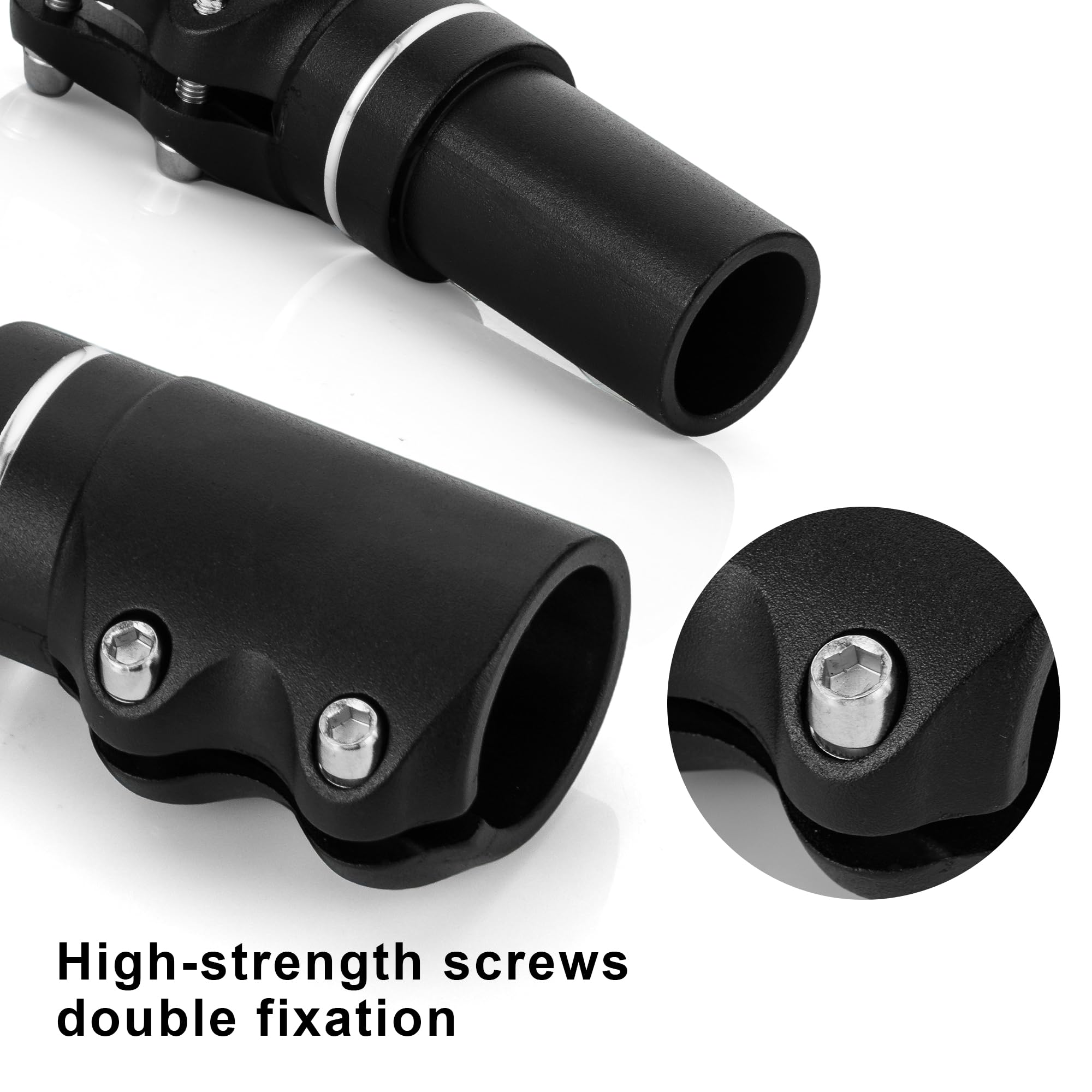 Kelxu Bike Stem Riser, Aluminum Alloy 28.6Mm Fork Stem Bike Handlebar Extender For Mtb/Road Bike/Bmx With High-Strength Bolts (H