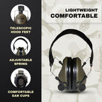 Benchmaster Rifleman Ach Headphones, Shooting Ear Protection, 21 Db, Situational Awareness, Noise Canceling Headphone, Hunting A