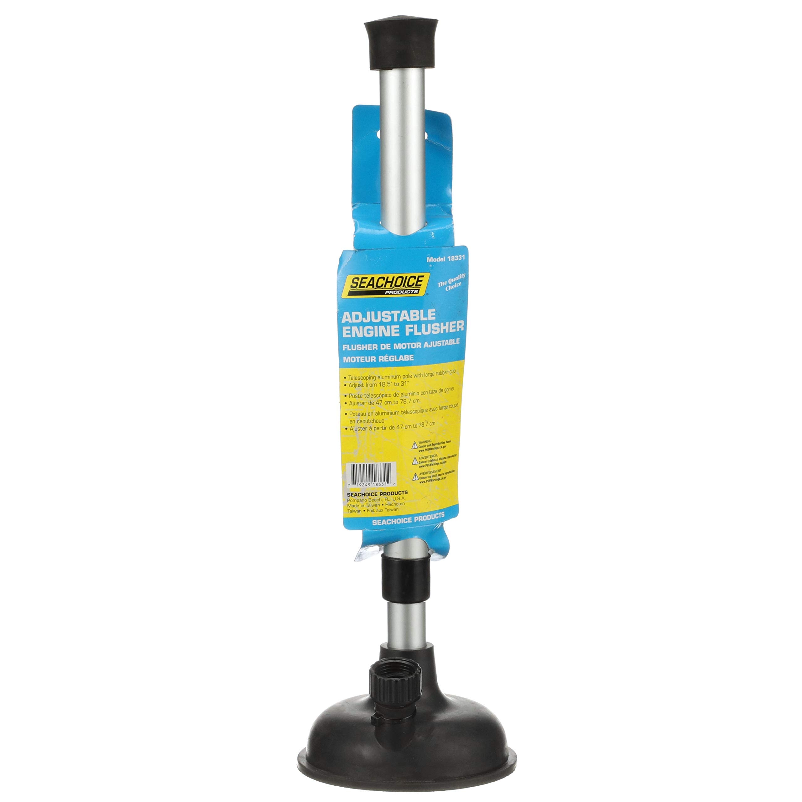 Seachoice 18331 Adjustable Inboard Engine Flusher With Telescoping Shaft - Perfect For Hard-To-Reach Motors