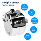 Sdarming Tally Counter, 4-Digit Clicker Counter, Metal Hand Tally Counters Clicker Pitch Counter For Counting, Knitting, Coachin