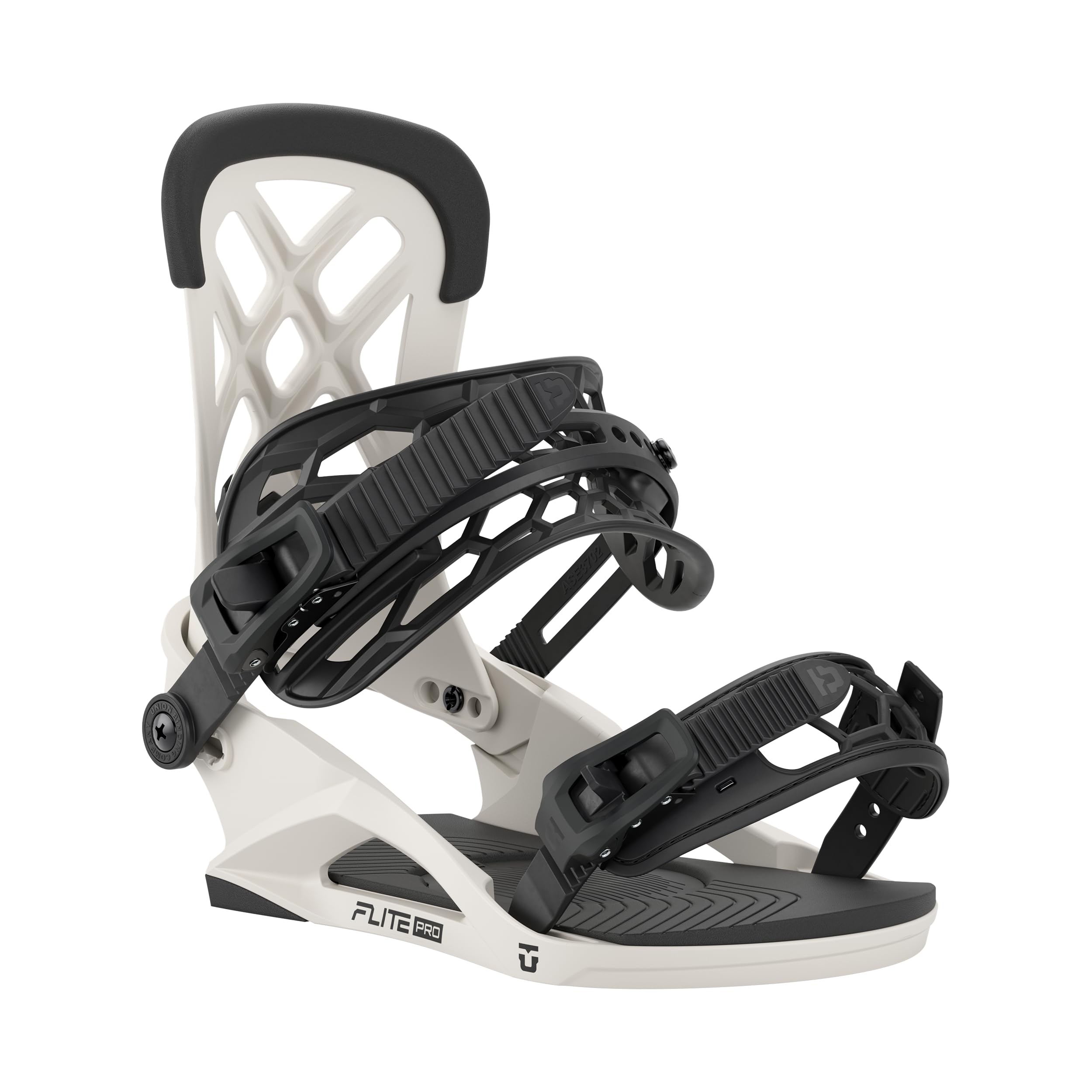 Union Flite Pro Mens Snowboard Bindings (Bone, Large)