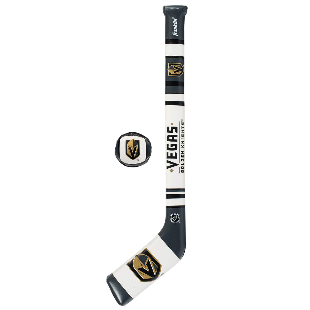 Franklin Sports Vegas Golden Knights Nhl Mini Soft Hockey Stick Set - Nhl Team Soft Foam Mini Hockey Stick And Ball Set - Great 