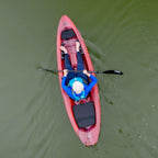 Pelican Seek 100X - Recreational Sit on top Kayak - Garnet - Lightweight Smart Design - Adjustable Ergoform Seating System - 10