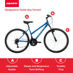 Huffy Stone Mountain 21-Speed Hardtail Ladies Mountain Bike, 26-Inch, Blue