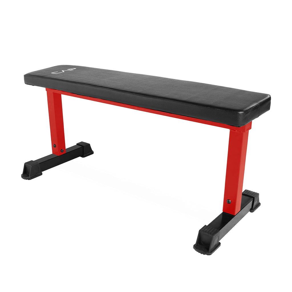 Cap Barbell Flat Weight Bench, Red