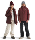 The North Face Teen North Down Triclimate 3-in-1 Jacket - Waterproof, Seam Sealed, Attached Hood, Reversible Inner Layer, Sumac,