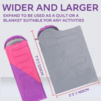 Clostnature Sleeping Bag For Adults And Kids - Lightweight Camping Sleeping Bag For Girls, Boys, Youths, Ultralight Backpacking