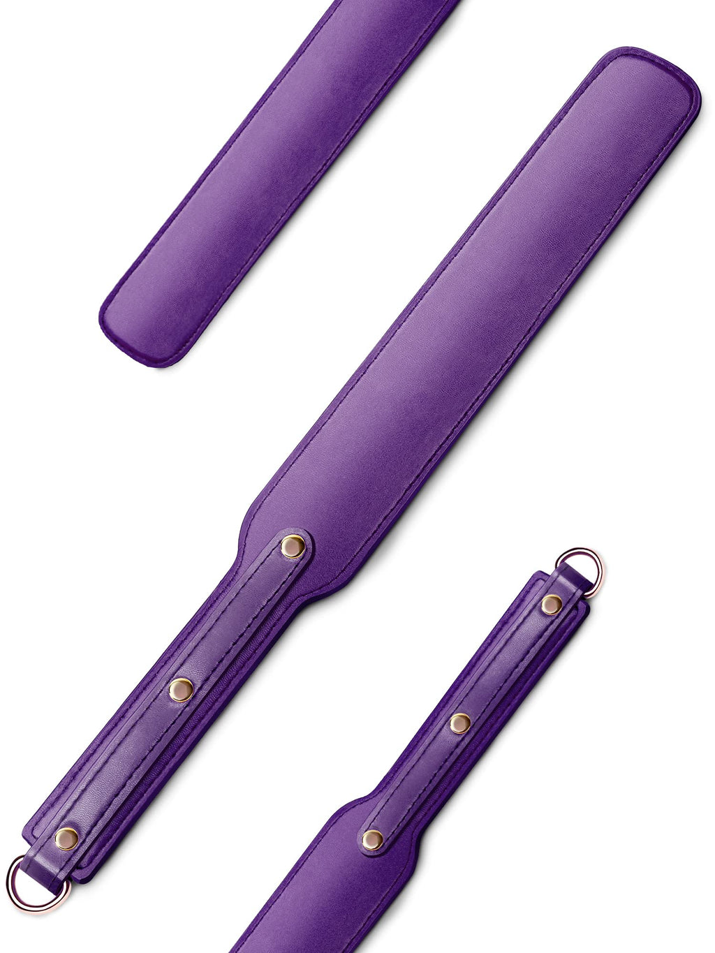 Ueemph 18 Inch Riding Crop,Purple Leather Paddle,Super Durable Rug Paddles,Equestrian Crops(Purple)
