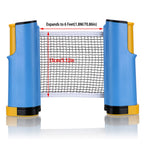 Hipiwe Retractable Table Tennis Net Replacement, Ping Pong Net And Post, 6 Feet(1.8M, Fits Tables Up To 2.0 Inch (5.0 Cm) (Blue)