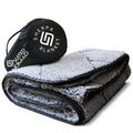 SUITEDNOMAD Large Waterproof Outdoor Stadium Blanket, Windproof and Warm Extra Thick Fleece or Quilted Sherpa, Great for Cold We
