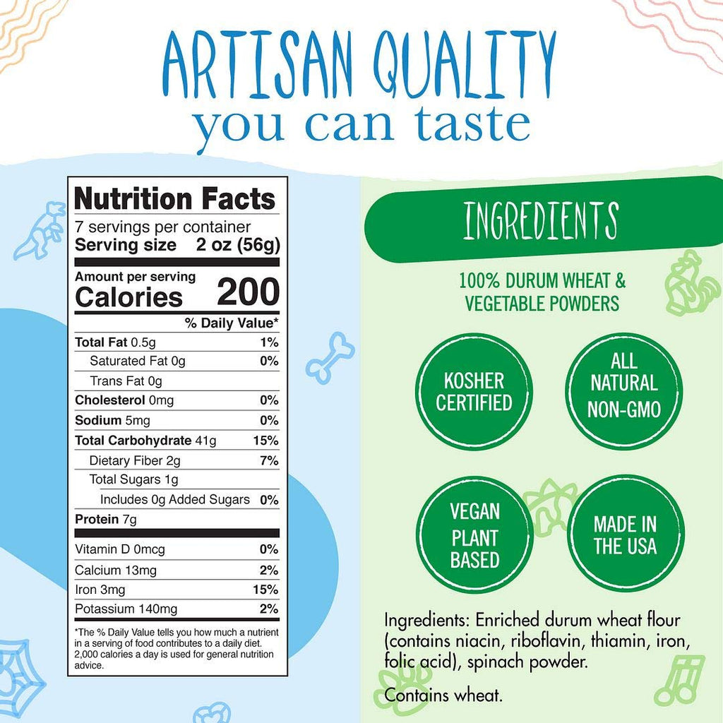 Pastabilities In The Woods Pasta, Fun Bear And Moose Shaped Noodles For Kids, Non-Gmo Natural Wheat Pasta 14 Oz (2 Pack)