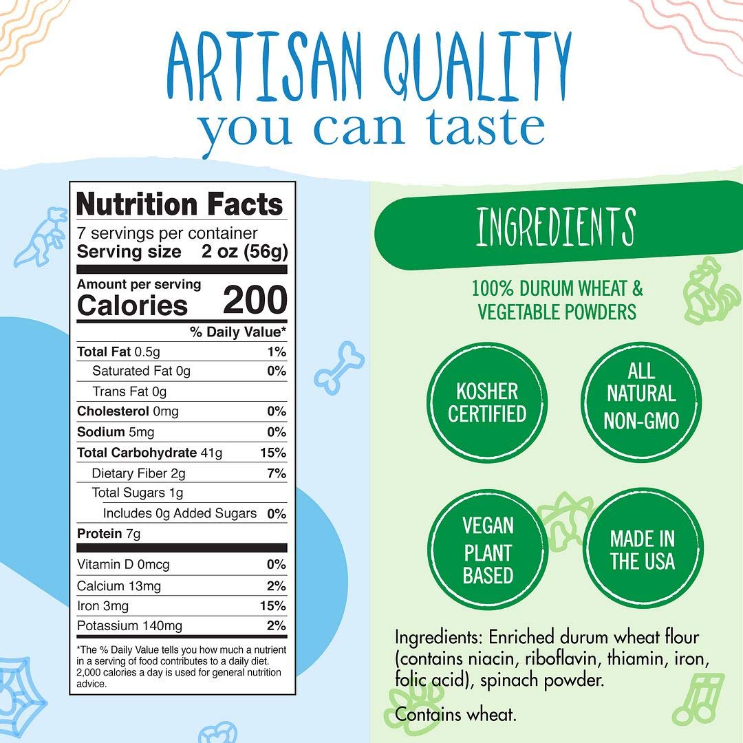 Pastabilities In The Woods Pasta, Fun Bear And Moose Shaped Noodles For Kids, Non-Gmo Natural Wheat Pasta 14 Oz (2 Pack)