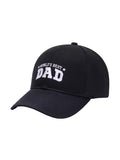 Fabseasons WorldS Best Dad Baseball Cap For Men (Free Size)  Casual Polyester Blend Sun Hat/Caps With Metal Buckle Closure (Bl
