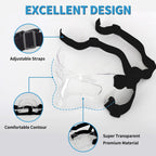 Hiaaro Nose Guard For Broken Nose, Face Shield Masks For Soccer, Basketball, And Other Sports Protect, Adjustable, And Clear For