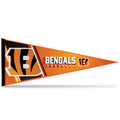 Rico Industries Nfl Football Cincinnati Bengals Primary 12'' X 30'' Felt Wall D  Cor Pennant - Great For Home/Bed Room/Man Cave