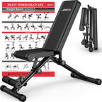 Joroto Md35 Adjustable Weight Bench 8X4X3X2 Positions- 700 Pounds Load Foldable Strength Training Benches For Full Body Workout