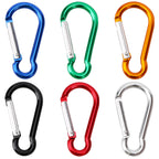 Samloo 30Pcs Mini Aluminum Carabiner Spring Clip 2'' Snap Hook Keychain For Outdoor Camping Hiking Fishing Traveling Backpack Bo