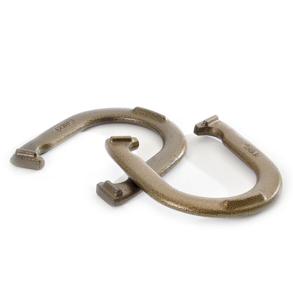 Franklin Sports Horseshoe Set - Steel Horseshoes And Stakes - Official Size And Weight - Perfect For Yard And Beach - Recreation