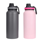 Vmini Spout Lid, Compatible With Hydro Flask Wide Mouth Sports Water Bottle, 5 Different Color Rubber Rings, Big Handle, Easy To